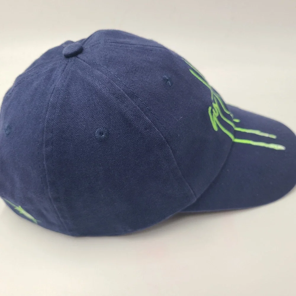 Guy Harvey Hat Adjustable Blue Green Fishing Drip‎ Ooze Logo Casual Outdoors Men